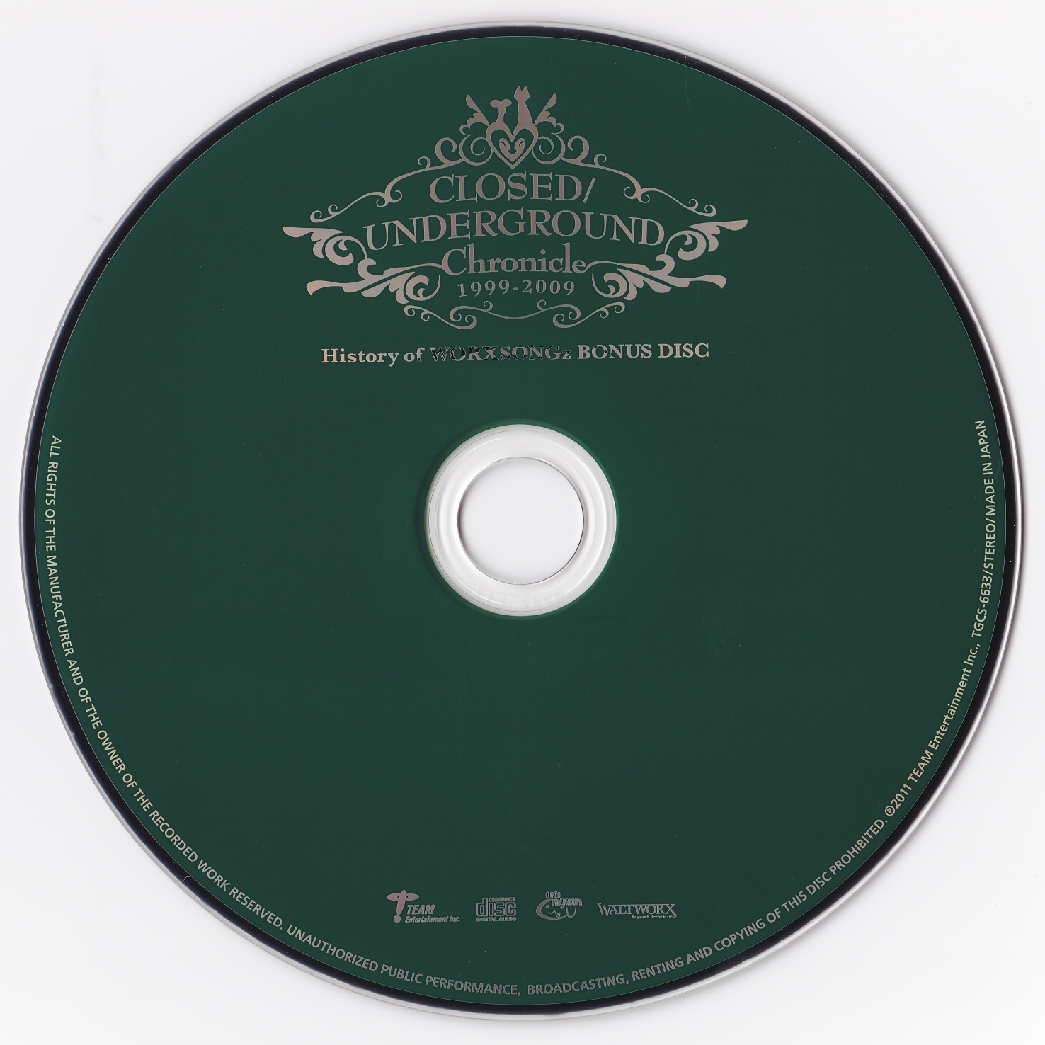 CLOSED/UNDERGROUND Chronicle vol.7 History of WORXSONGz PremiumBox